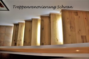 Echtholz Wildeiche mit LED-Beleuchtung